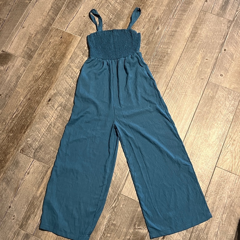 Elegant Teal Jumpsuit